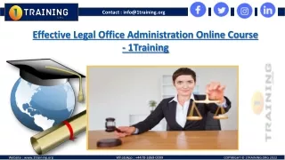 contact info@1training org
