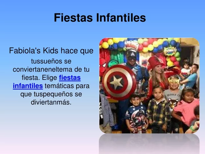 fiestas infantiles