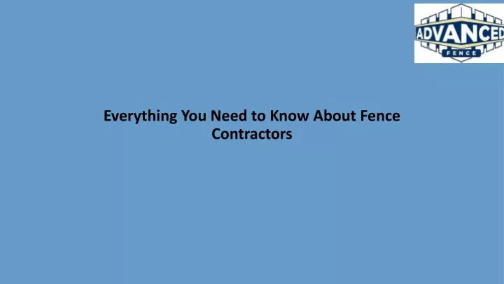 everything you need to know about fence