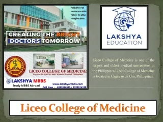 Liceo College of Medicine