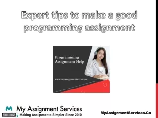 expert tips to make a good programming assignment