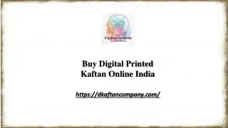 Buy Digital Printed Kaftan Online India | dkaftancompany.com