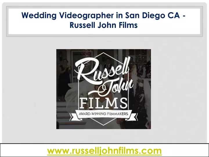 wedding videographer in san diego ca russell john