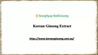 korean ginseng extract