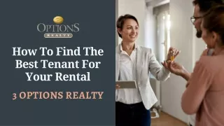 How To Find The Best Tenant For Your Rental?