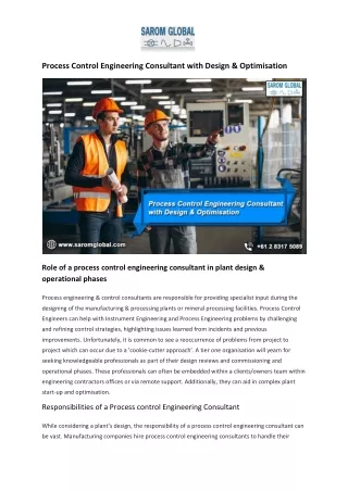 process control engineering consultant with