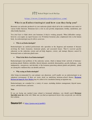 Hormone Doctors in Santa Fe New Mexico