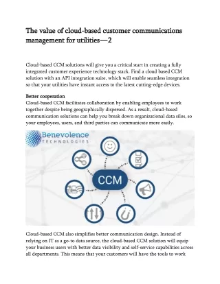 the value of cloud the value of cloud based