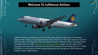 welcome to lufthansa airlines