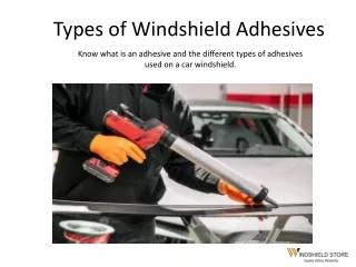 types of windshield adhesives