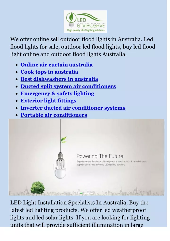 we offer online sell outdoor flood lights