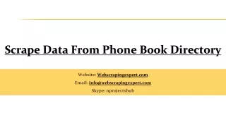 scrape data from phone book directory