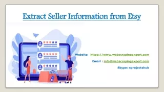 extract seller information from etsy