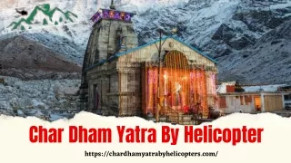 Char Dham Yatra By Helicopter | Chardham Yatra Helicopter Online Booking