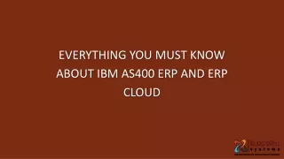 everything you must know about ibm as400 erp and erp cloud