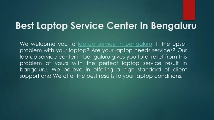 best laptop service center in bengaluru