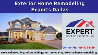 Exterior Home Remodeling Experts Dallas | Best Remodeling Services | Expert Roof