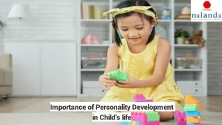 importance of personality development in child
