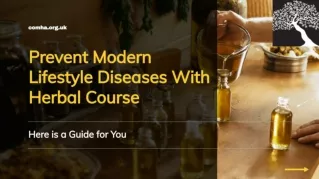 Prevent Modern Lifestyle Diseases With Herbal Course
