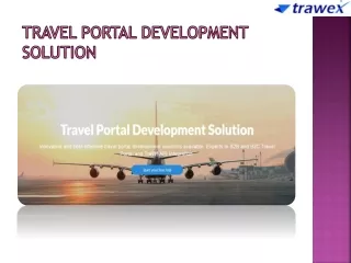travel portal development solution