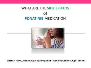 what are the side effects of ponatinib medication