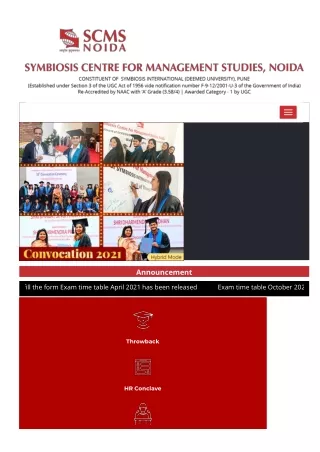 One Of The Best Colleges For BBA In Delhi NCR - SCMS Noida