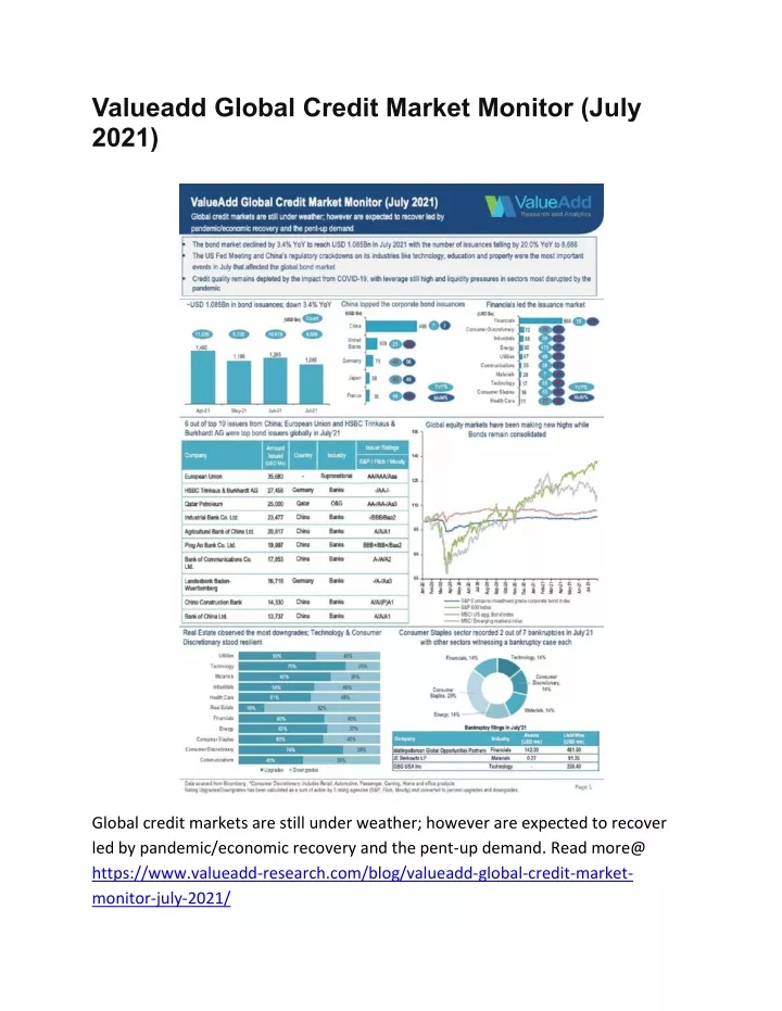 valueadd global credit market monitor july 2021