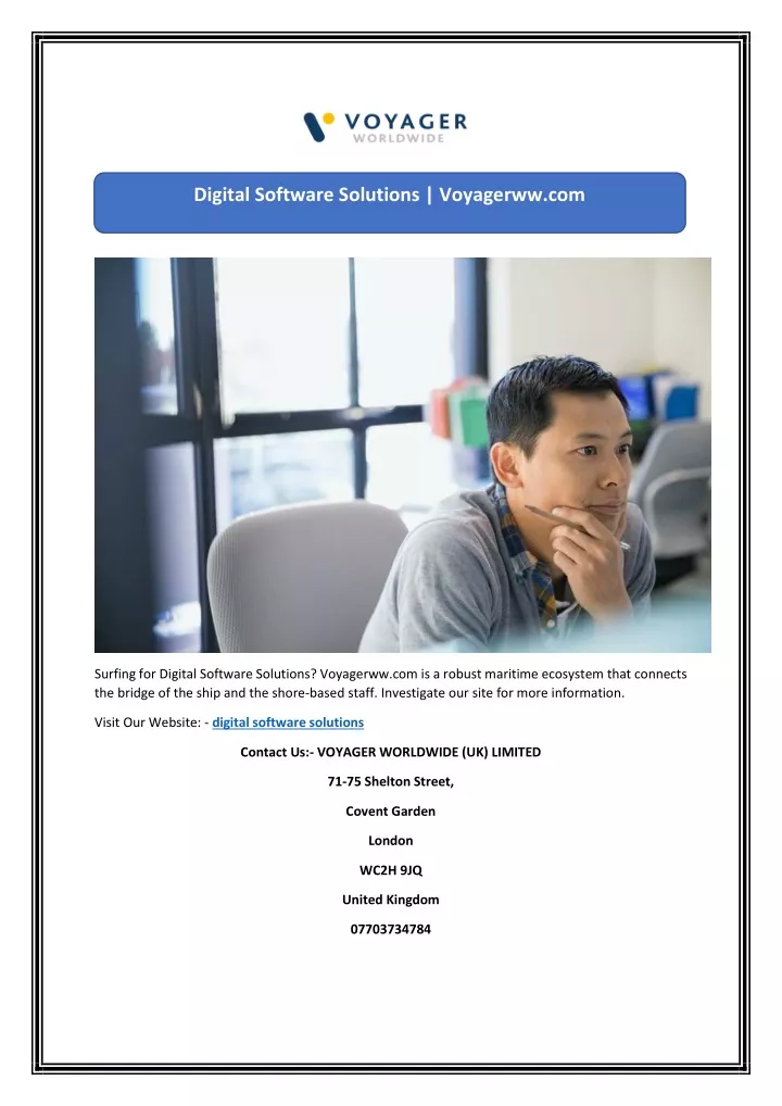 digital software solutions voyagerww com