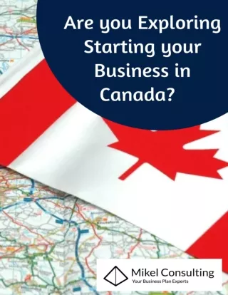 Are you Exploring Starting your Business in Canada?