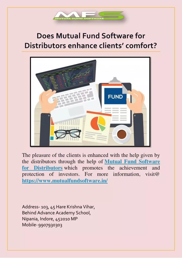 does mutual fund software for distributors