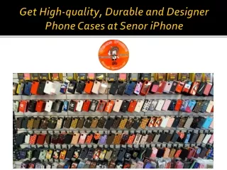 Get High-quality, Durable and Designer Phone Cases
