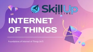 Internet of Things Foundation course- Skillup
