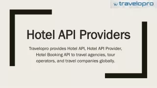 hotel api providers