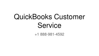 QuickBooks Customer Service  1 888-981-4592