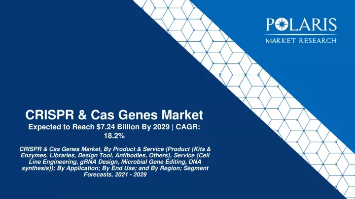 crispr cas genes market expected to reach 7 24 billion by 2029 cagr 18 2