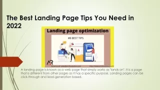 the best landing page tips you need in 2022