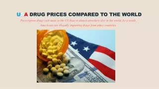 Drug Prices in the United States vs. the Rest of the World