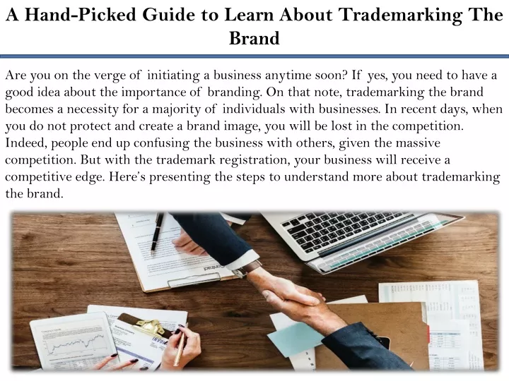 a hand picked guide to learn about trademarking