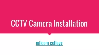 cctv camera installation