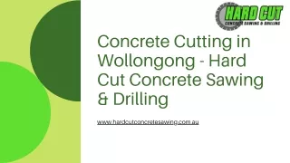 Concrete Cutting in Wollongong - Hard Cut Concrete Sawing & Drilling