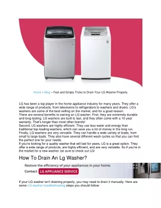 home blog fast and simply tricks to drain your
