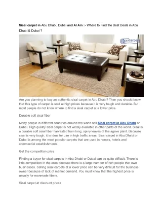 sisal carpet in abu dhabi dubai and al ain where
