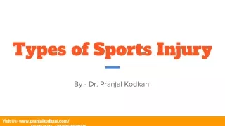 Types of Sports Injury