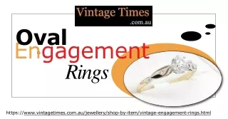 Vintage Times Offers Oval Engagement Rings