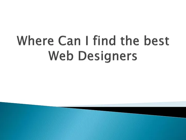 where can i find the best web designers