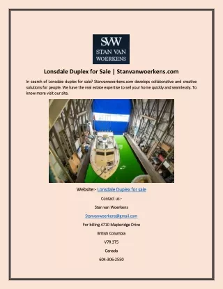 Lonsdale Duplex for Sale | Stanvanwoerkens.com
