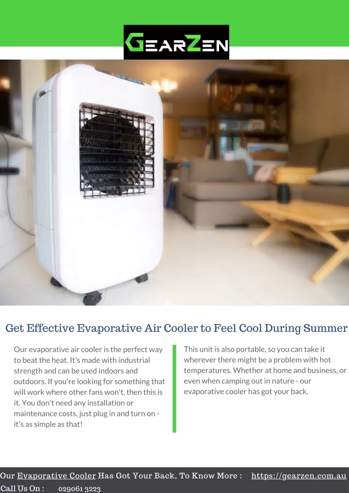 get effective evaporative air cooler to feel cool