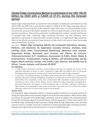 global edge computing market is estimated