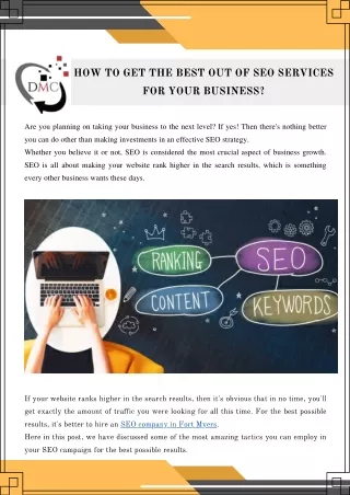 how to get the best out of seo services