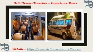 Tempo Traveller on Rent, Min Bus Hire in Delhi-NCR